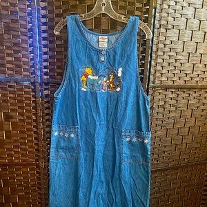 Winnie the Pooh Denim Disney Maxi Dress